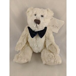 Dakin Baby Bears Plush White Blue Bow Tie 2000 Stuffed Animal toy